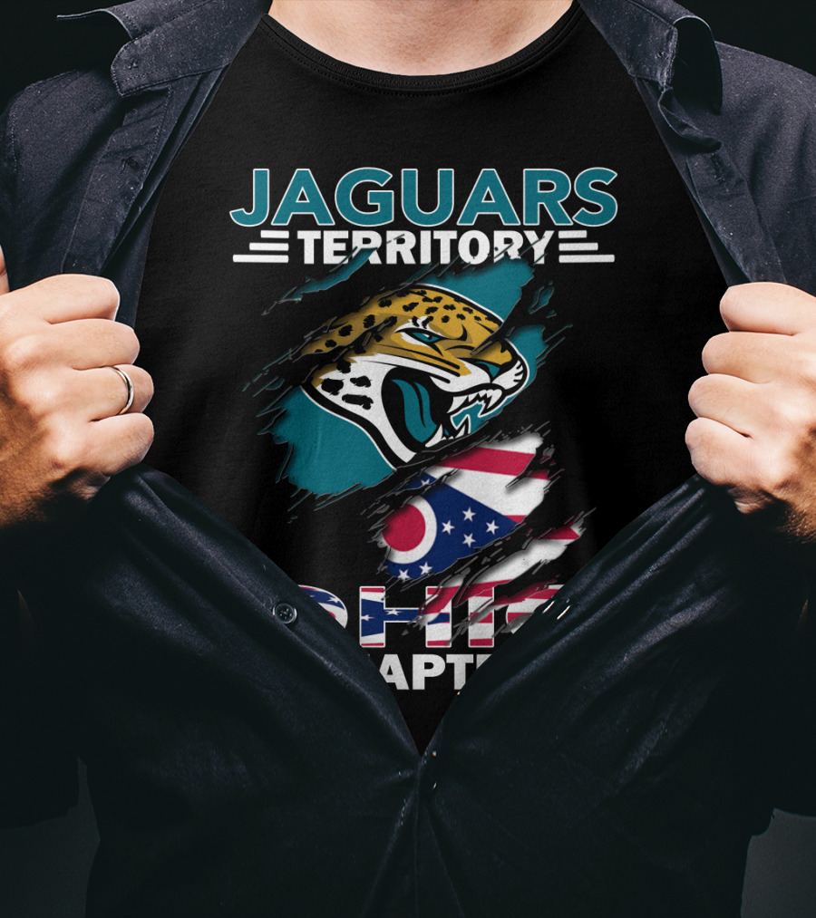 Jaguars Territory Ohio Chapter Jaguars Logo Ohio Flag T-Shirt