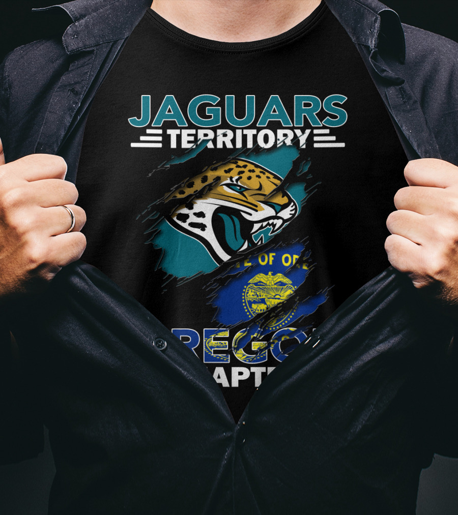 Jaguars Territory Oregon Chapter Official Seal And Fierce Mascot Integration T-Shirt