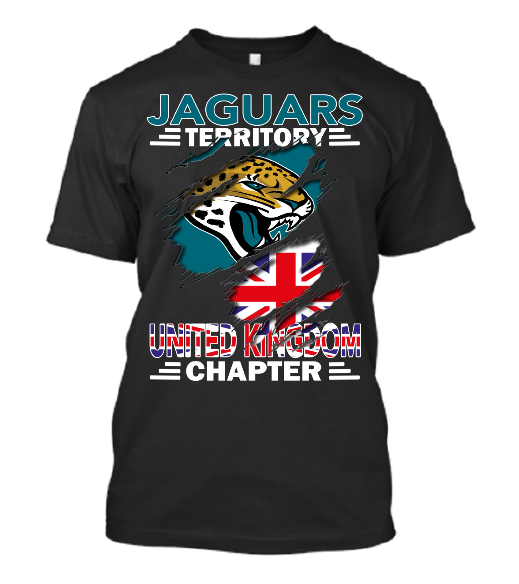 Jaguars Territory United Kingdom Chapter Union Flag T-Shirt