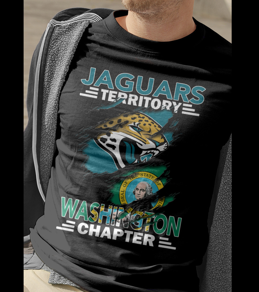 Jaguars Territory Washington Chapter State Seal Emblem T-Shirt