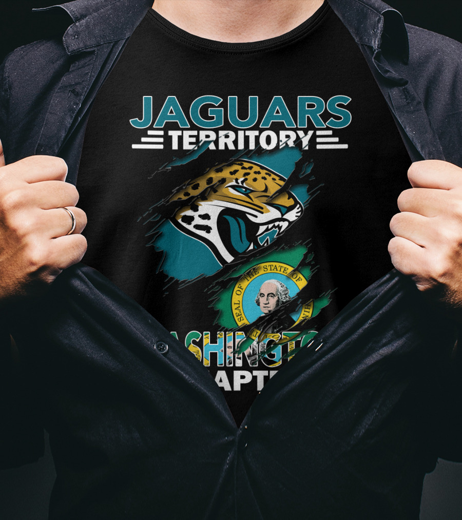 Jaguars Territory Washington Chapter State Seal Emblem T-Shirt