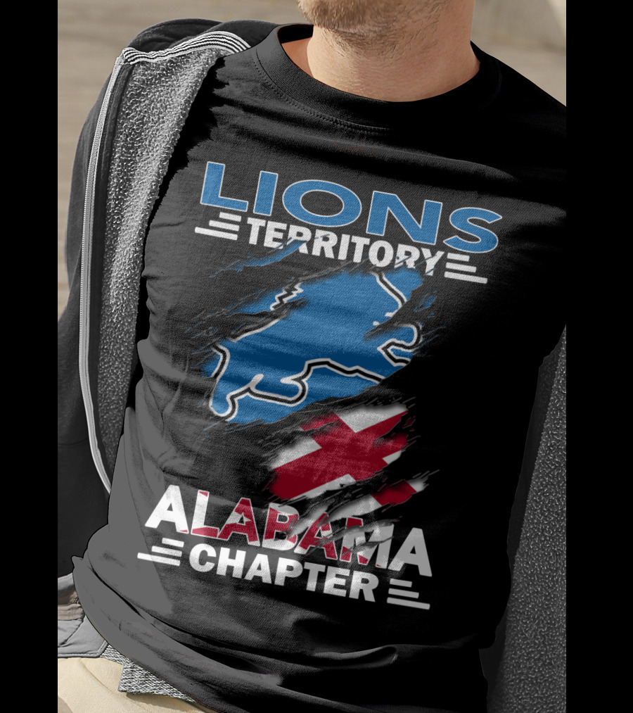 Lions Territory Alabama Chapter Blue And Red T-Shirt