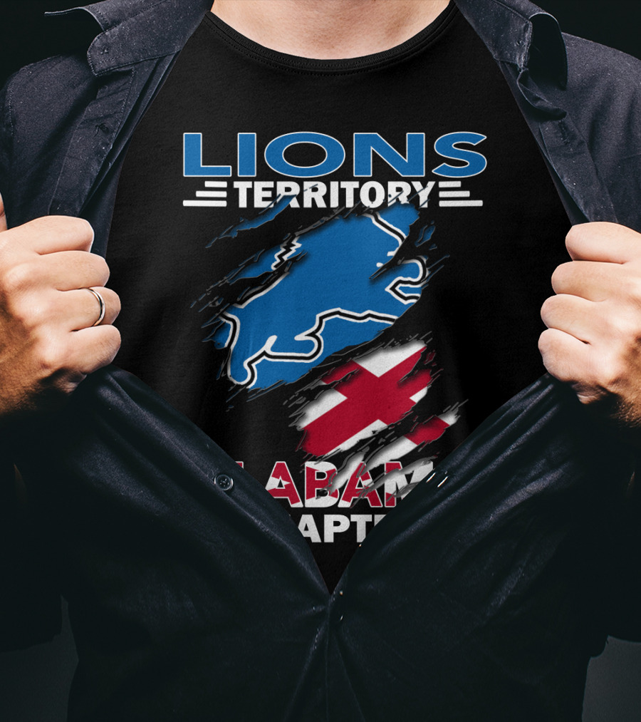 Lions Territory Alabama Chapter Blue And Red T-Shirt