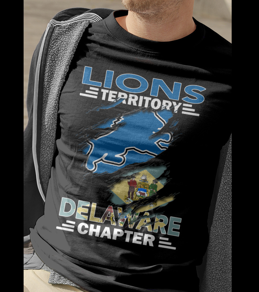 Lions Territory Delaware Chapter State Emblem T-Shirt