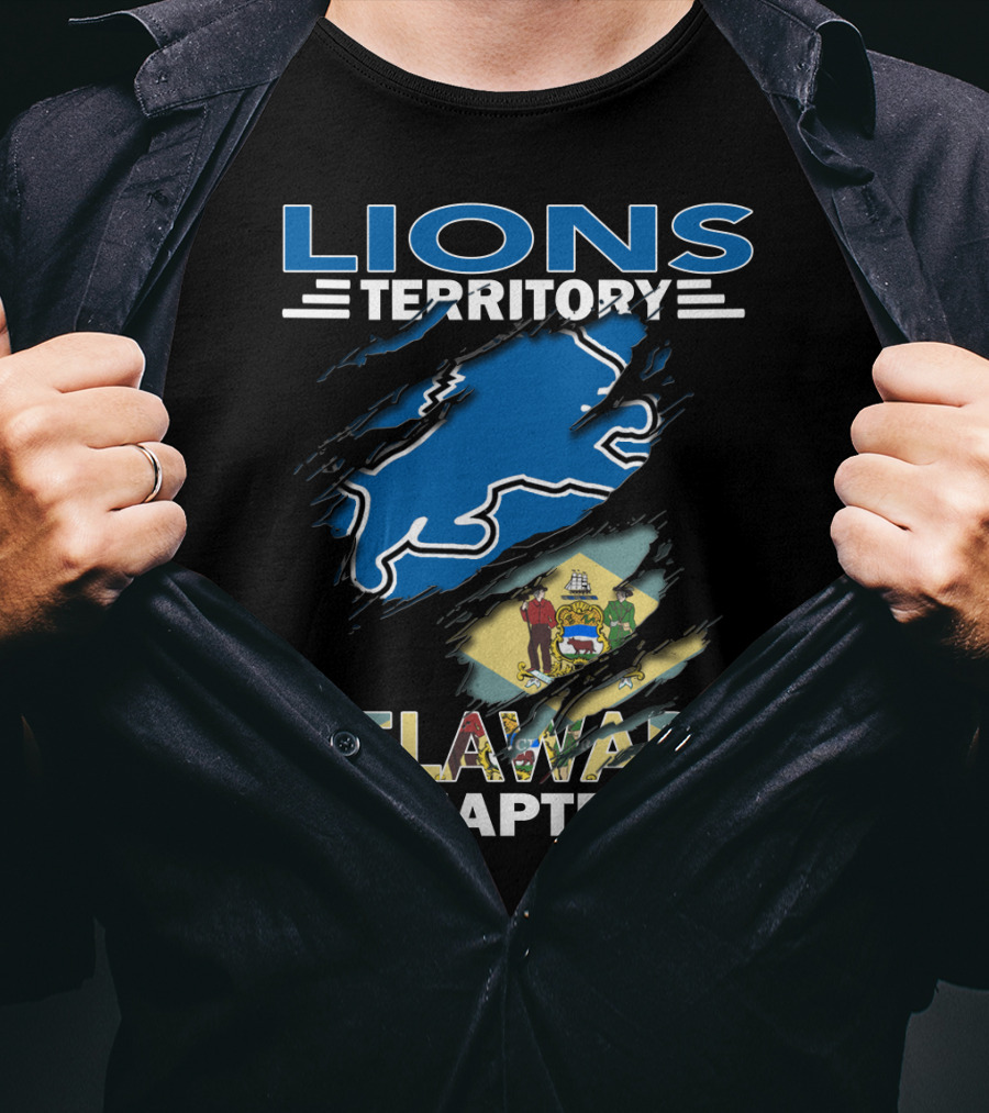 Lions Territory Delaware Chapter State Emblem T-Shirt