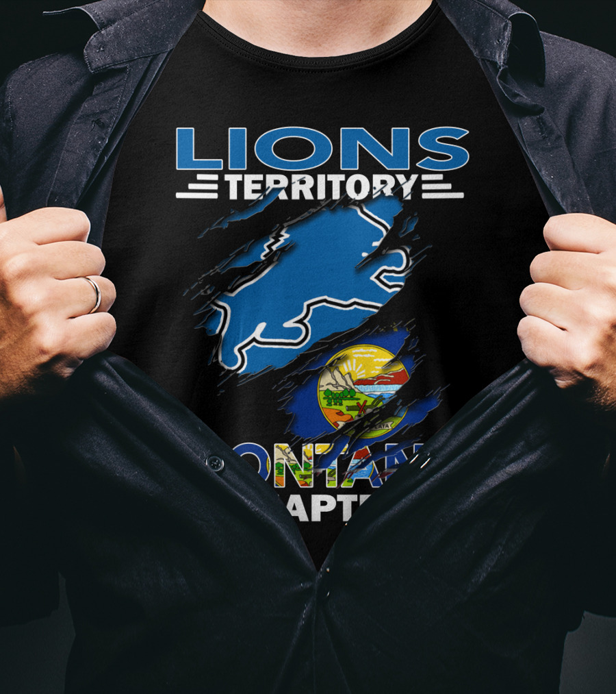 Lions Territory Montana Chapter State Pride Emblem T-Shirt