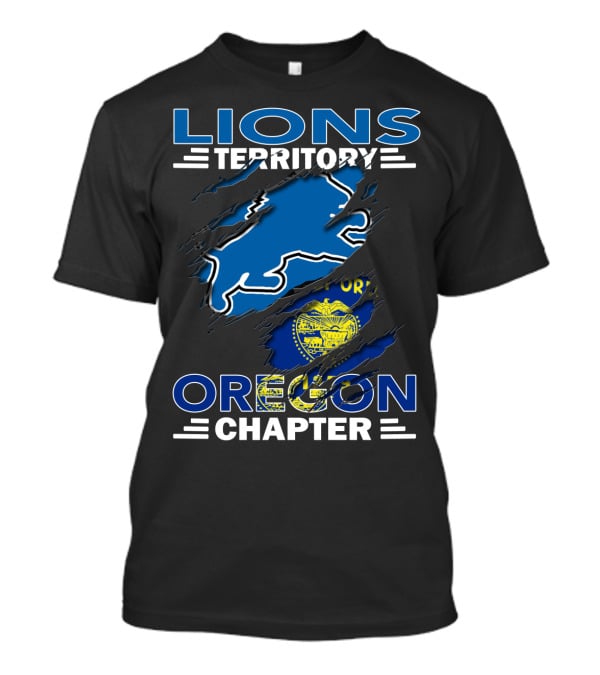Lions Territory Oregon Chapter State Flag T-Shirt