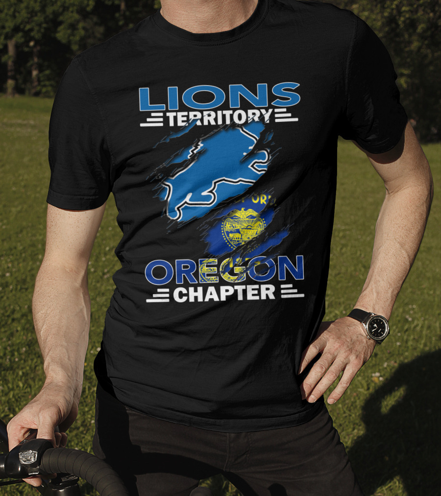 Lions Territory Oregon Chapter State Flag T-Shirt