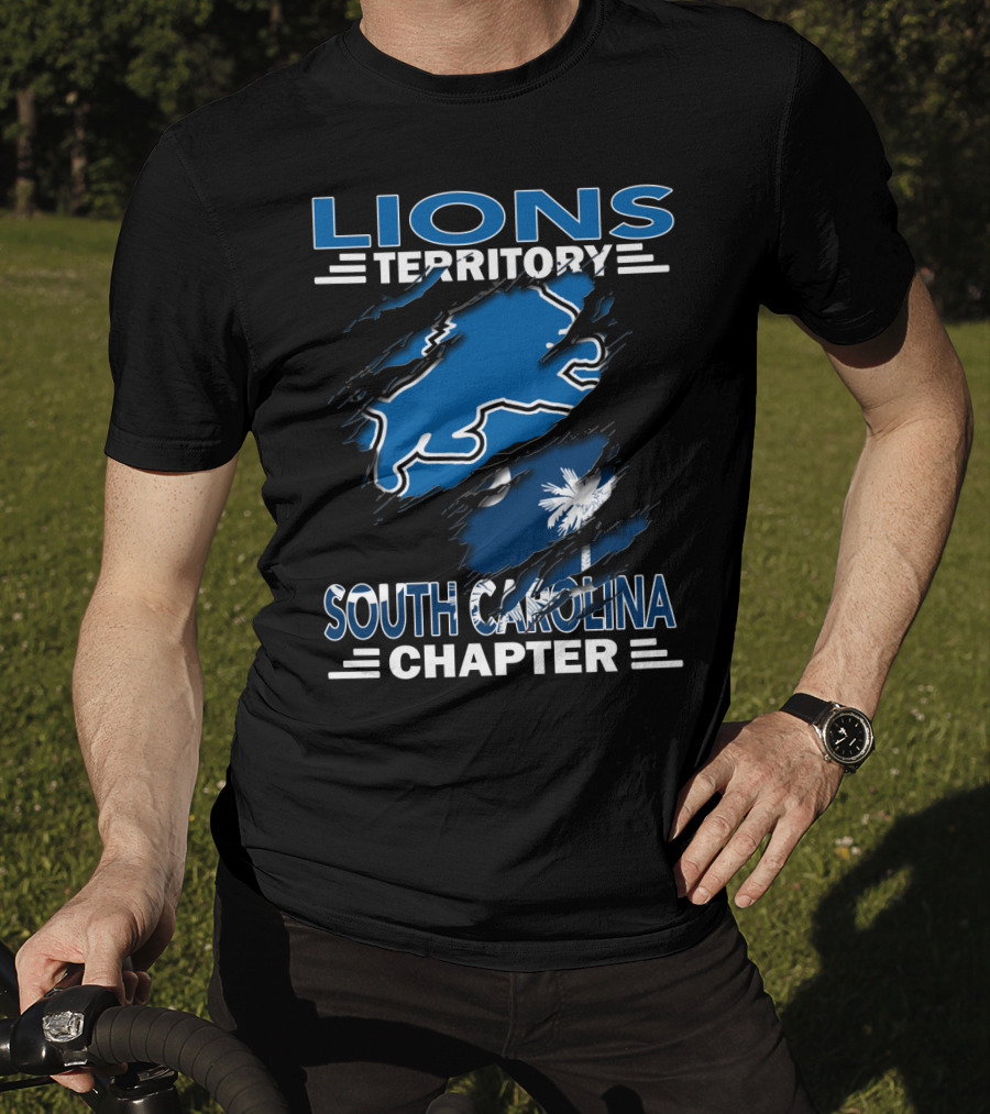 Lions Territory South Carolina Chapter Palmetto Flag T-Shirt