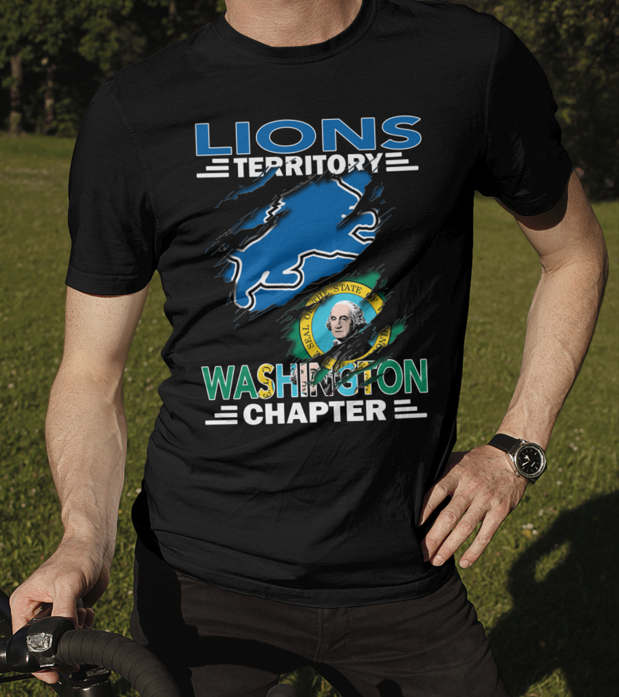 Lions Territory Washington Chapter Seal Of The State T-Shirt