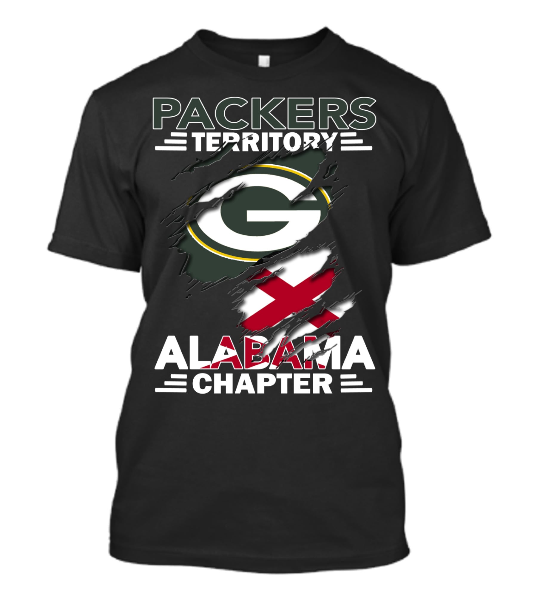 Packers Territory Alabama Chapter Green Bay Fans T-Shirt