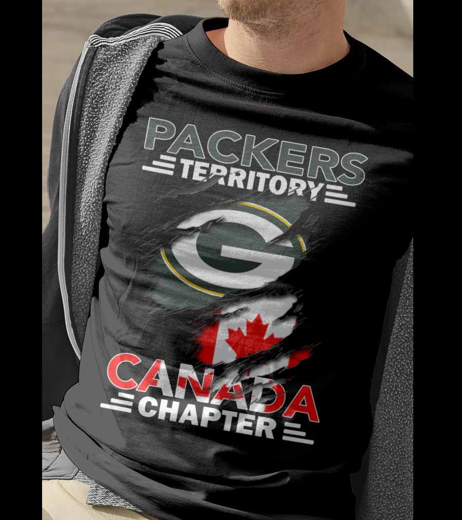 Packers Territory Canada Chapter G Logo With Canadian Flag Elements T-Shirt