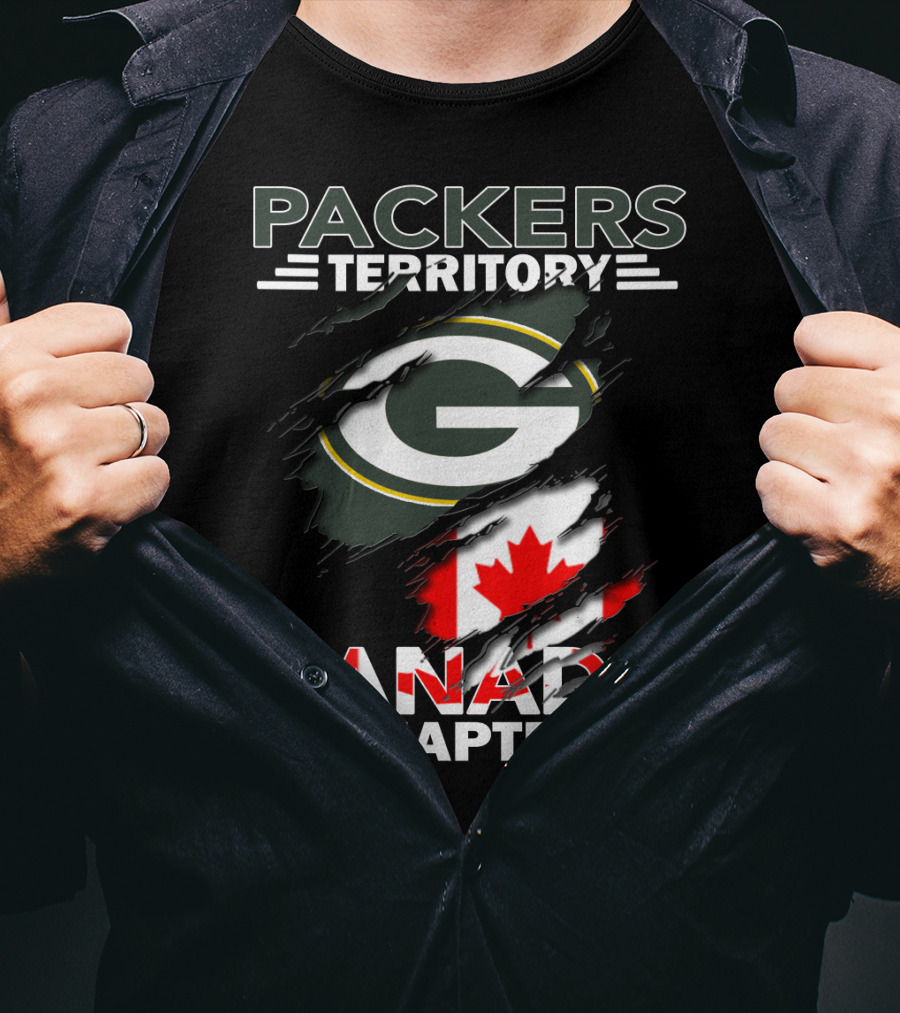Packers Territory Canada Chapter G Logo With Canadian Flag Elements T-Shirt