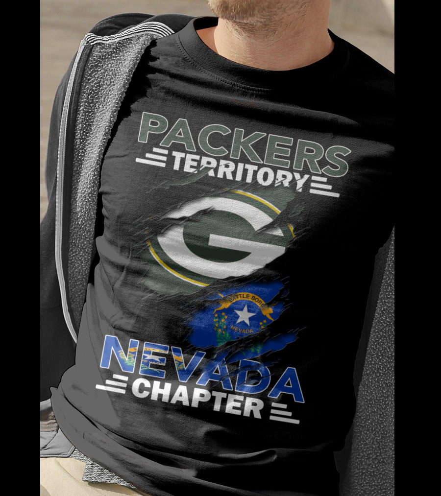 Packers Territory Green Bay G Nevada Chapter Battle Born T-Shirt