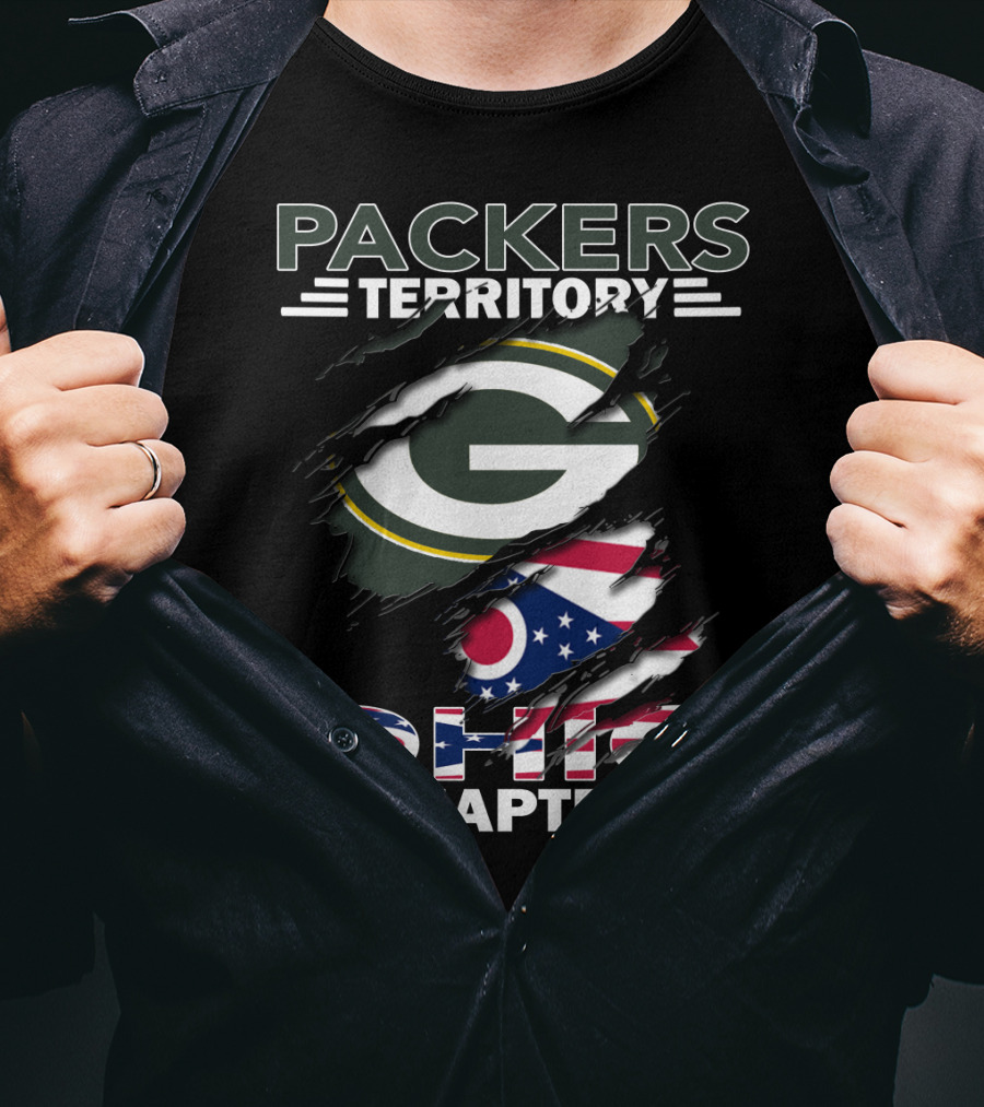 Packers Territory Ohio Chapter Green Bay Flag T-Shirt