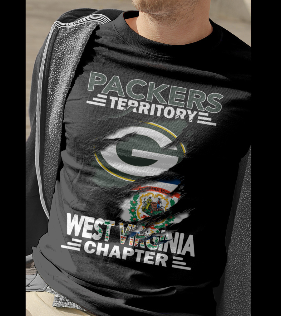 Packers Territory West Virginia Chapter Green Bay Packers Logo West Virginia Emblem T-Shirt