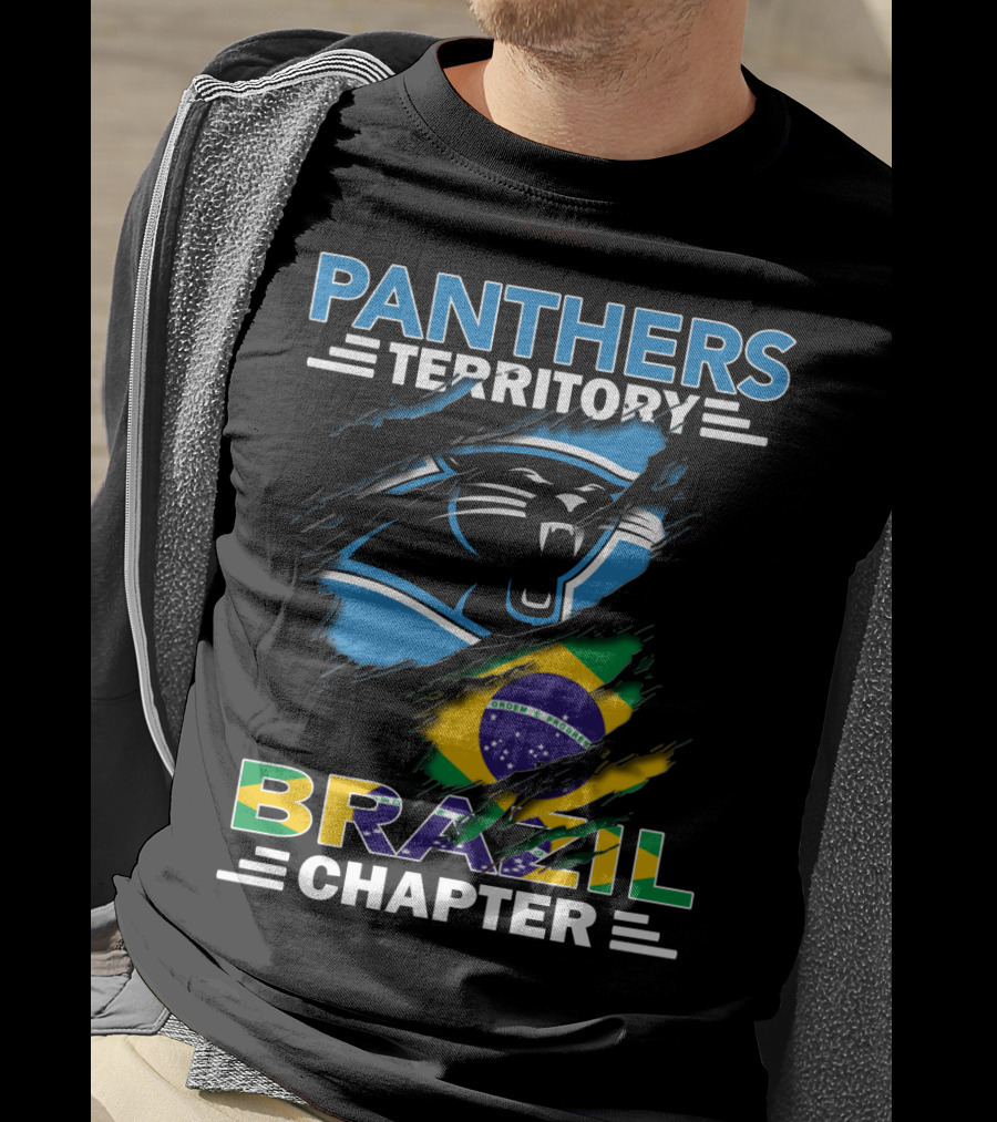 Panthers Territory Brazil Chapter Flag And Panther T-Shirt