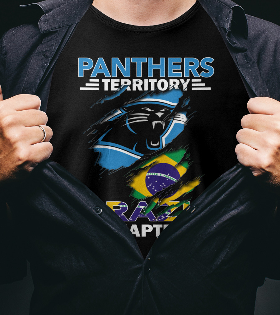 Panthers Territory Brazil Chapter Flag And Panther T-Shirt