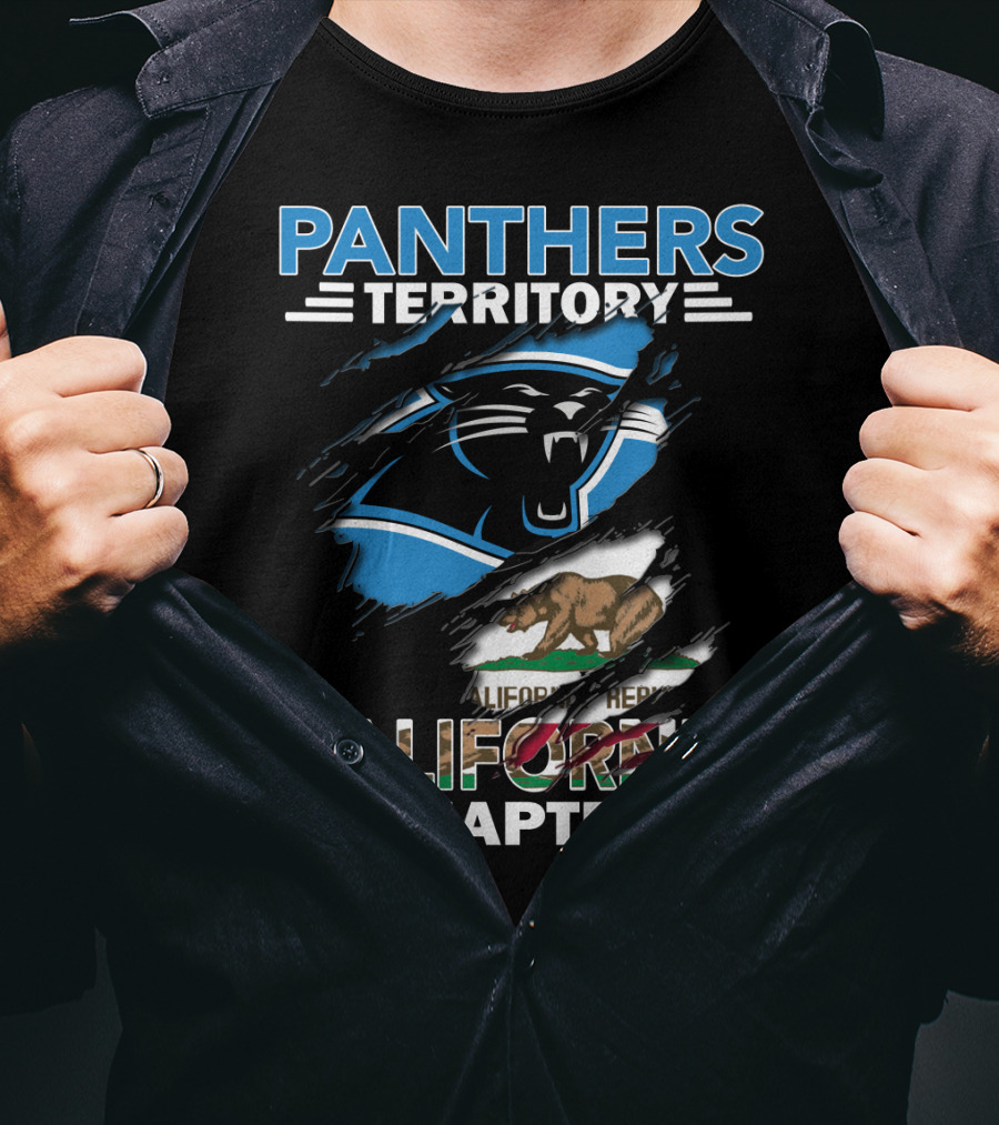 Panthers Territory California Chapter NFL State Pride T-Shirt