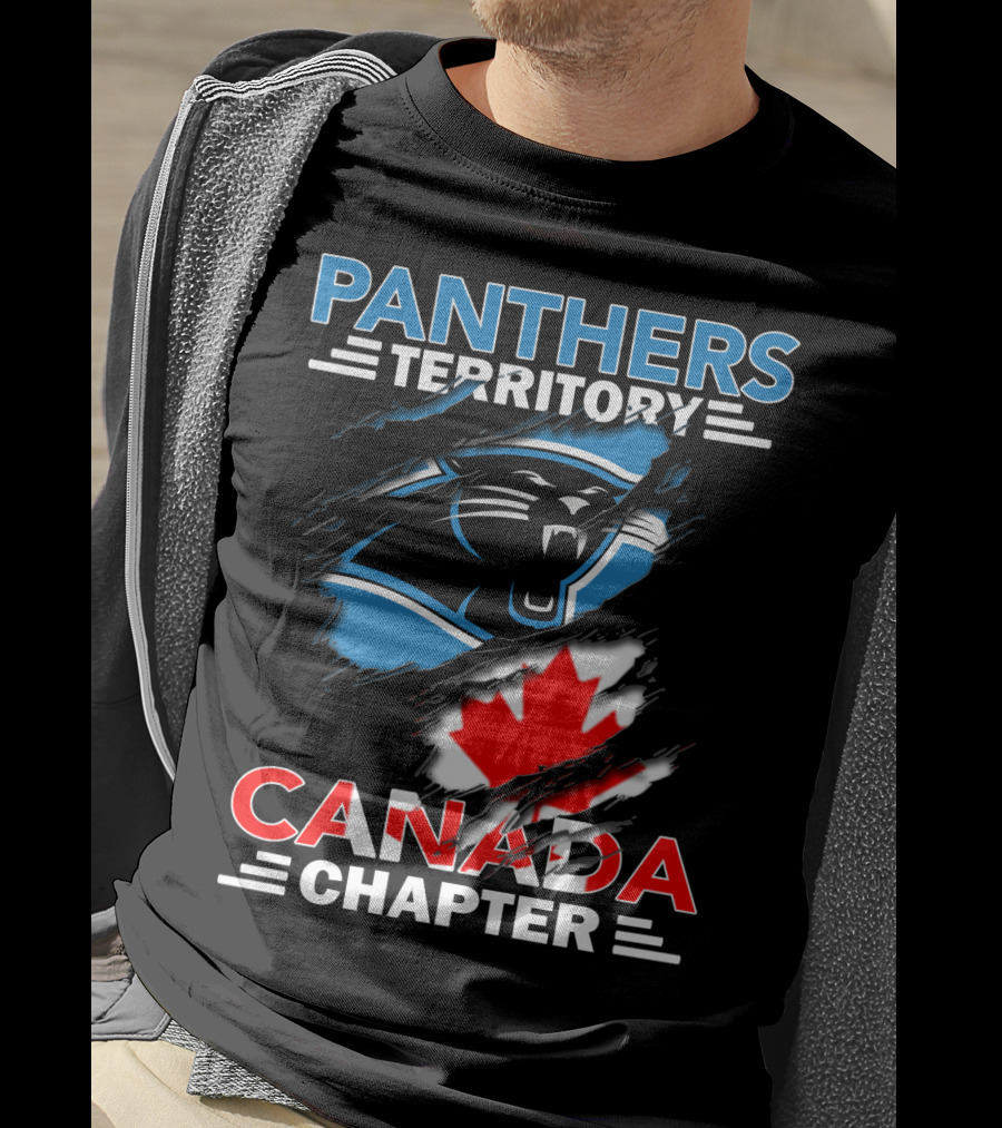 Panthers Territory Canada Chapter Canadian Flag Logo Integration T-Shirt