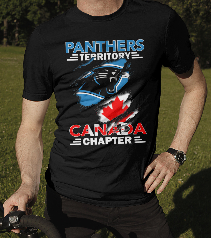 Panthers Territory Canada Chapter Canadian Flag Logo Integration T-Shirt