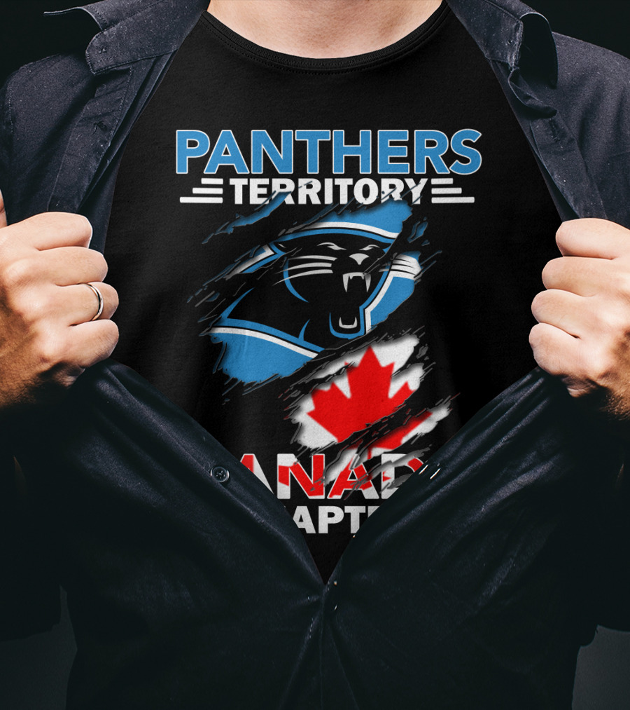 Panthers Territory Canada Chapter Canadian Flag Logo Integration T-Shirt