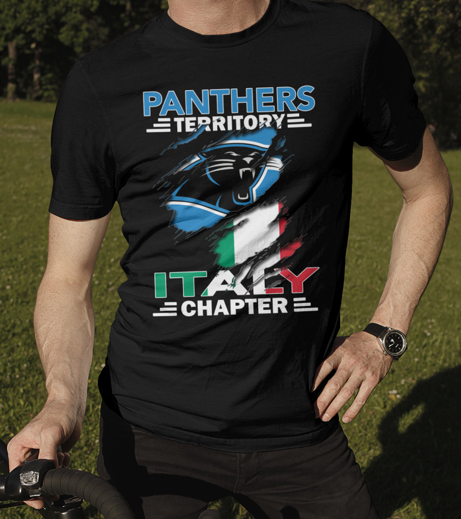 Panthers Territory Italy Chapter Flag-Themed T-Shirt