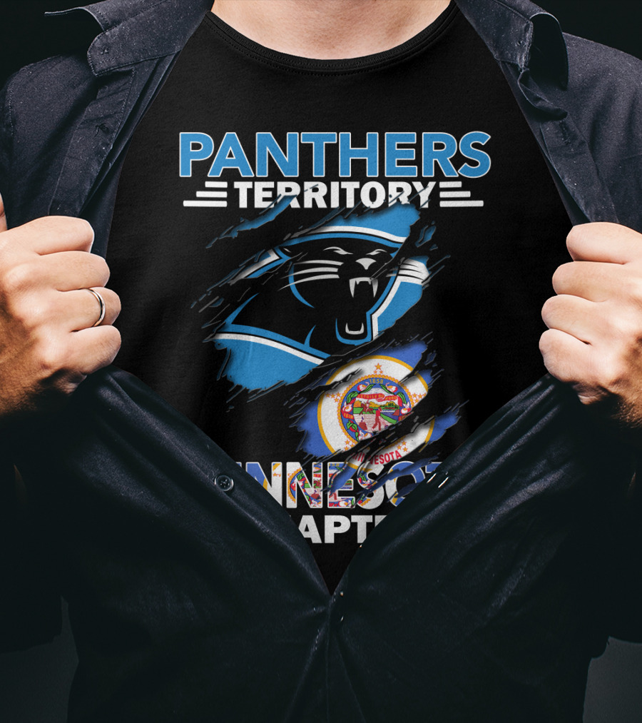 Panthers Territory Minnesota Chapter Flag And Logo Combination T-Shirt