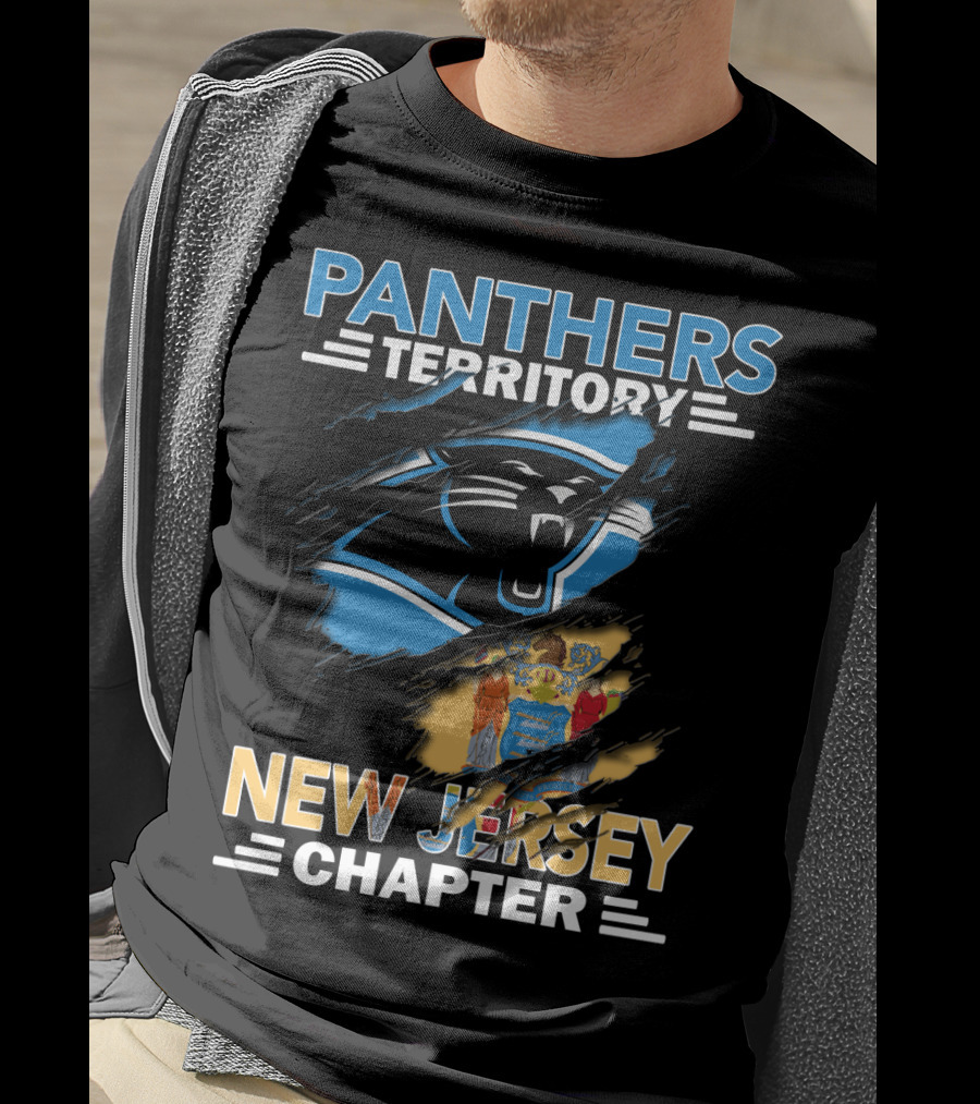 Panthers Territory New Jersey Chapter Logo And Seal Combo T-Shirt