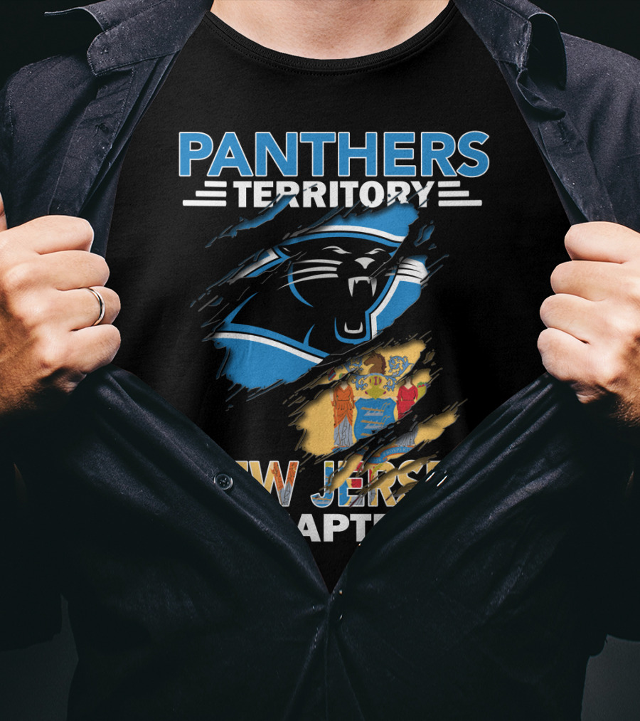 Panthers Territory New Jersey Chapter Logo And Seal Combo T-Shirt