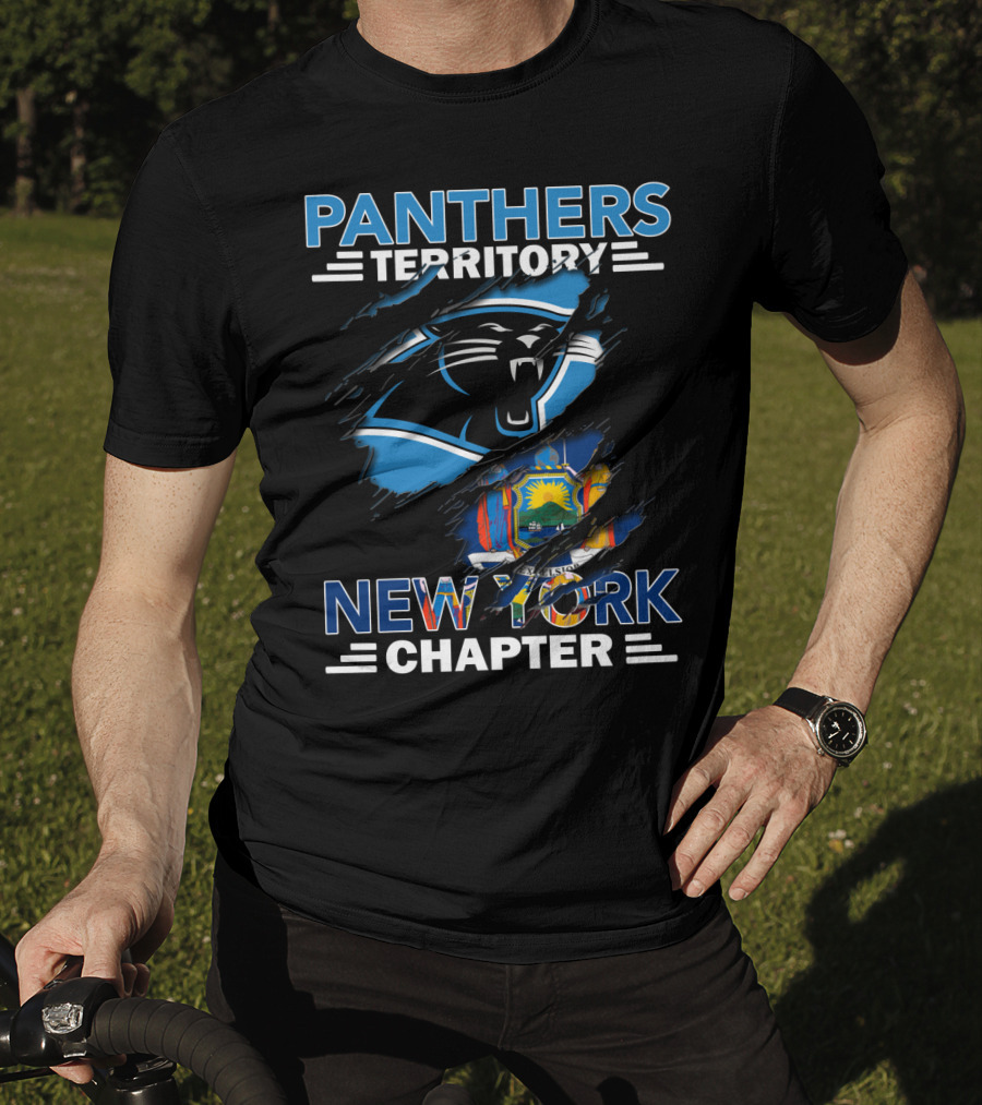 Panthers Territory New York Chapter State Flag T-Shirt