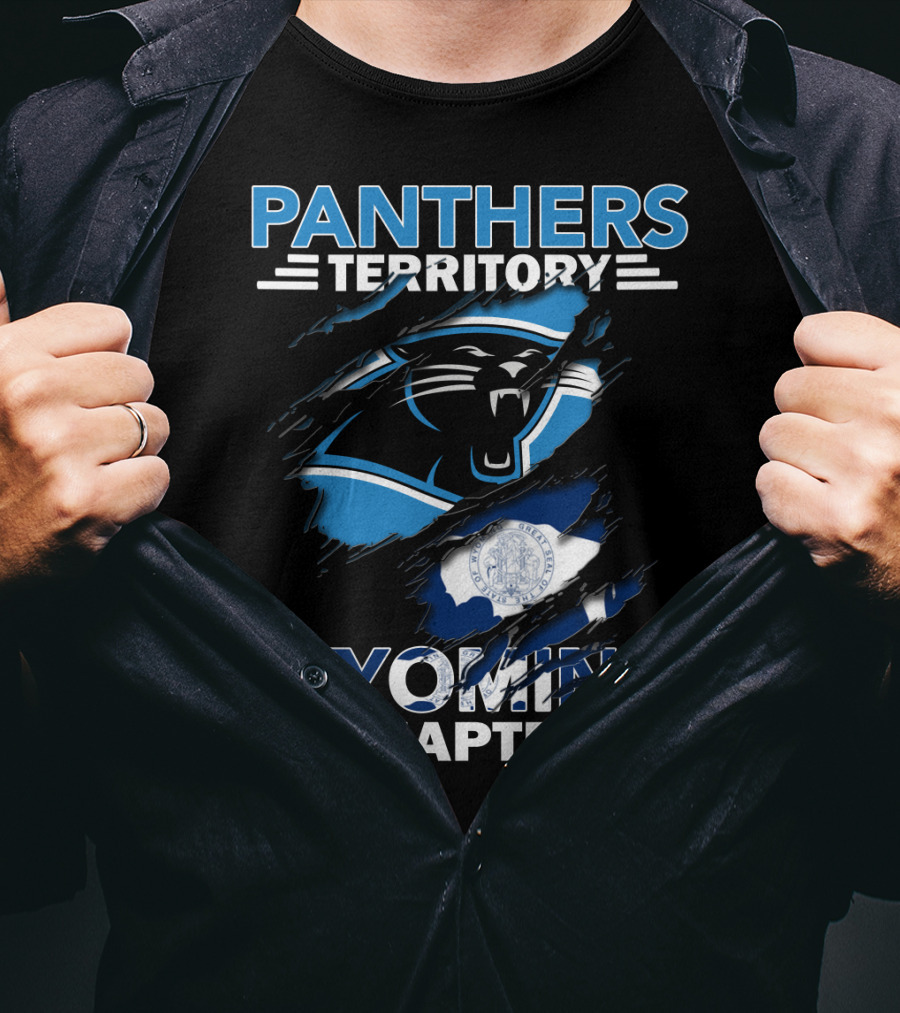 Panthers Territory Wyoming Chapter Logo With State And Team Symbol Combination T-Shirt