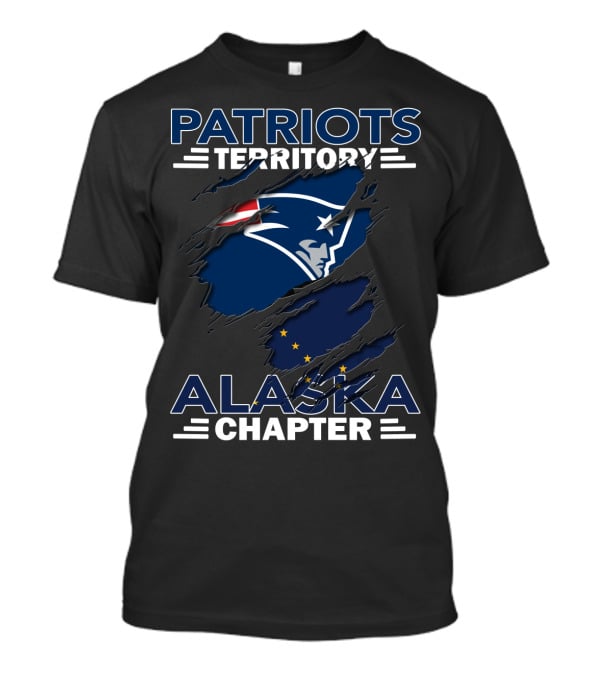 Patriots Territory Alaska Chapter New England Patriots Alaska Flag T-Shirt