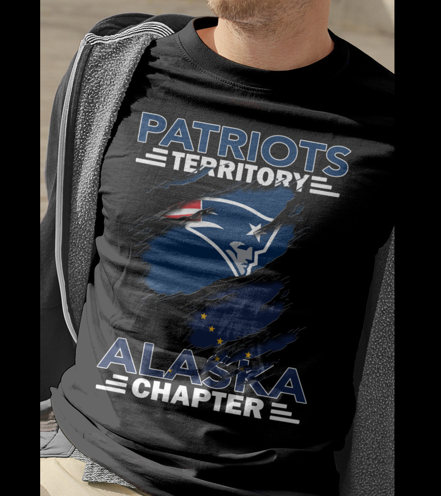 Patriots Territory Alaska Chapter New England Patriots Alaska Flag T-Shirt