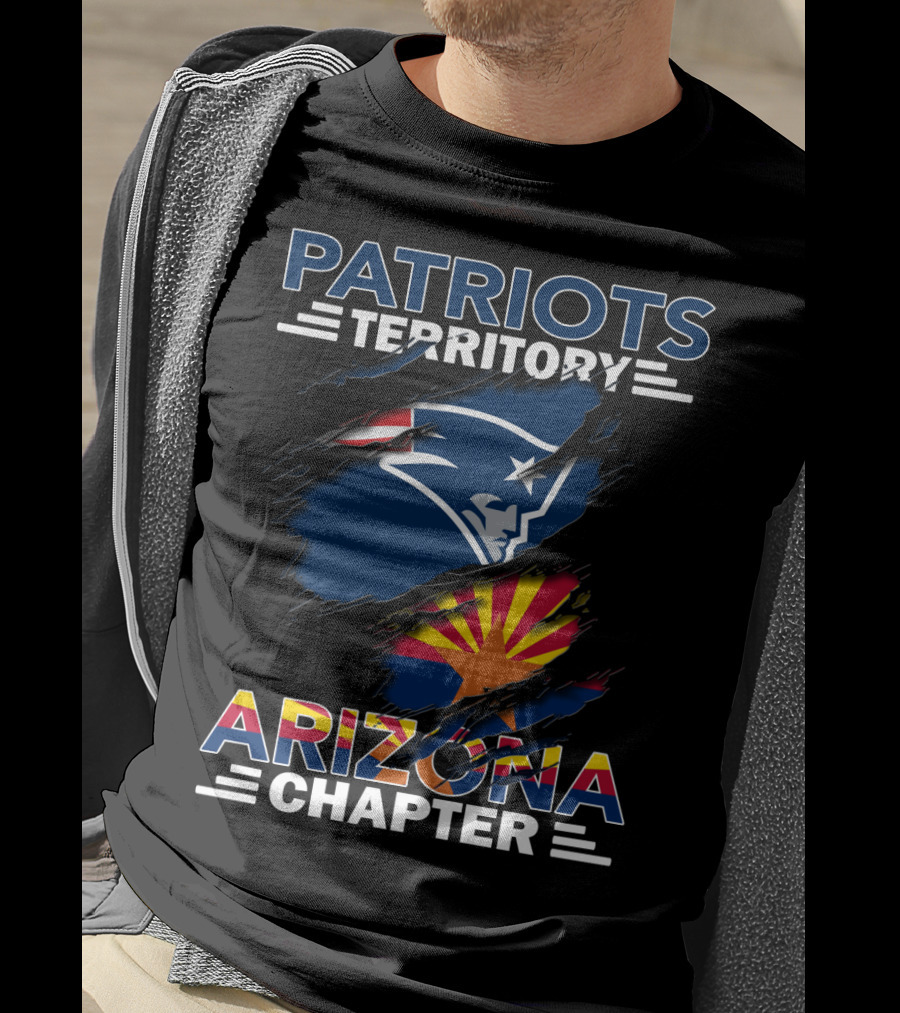 Patriots Territory Arizona Chapter Logo New England Patriots Fan Club T-Shirt