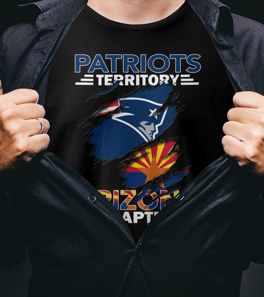 Patriots Territory Arizona Chapter Logo New England Patriots Fan Club T-Shirt