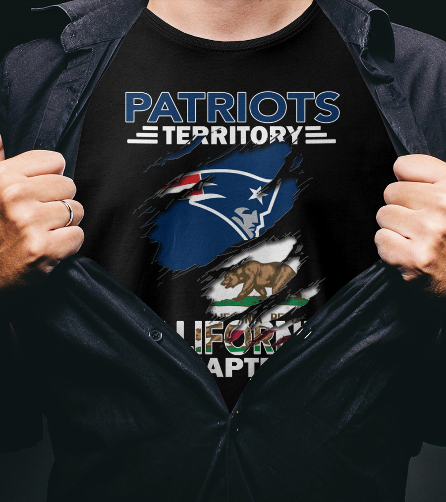 Patriots Territory California Chapter Sports Team Fan Club T-Shirt