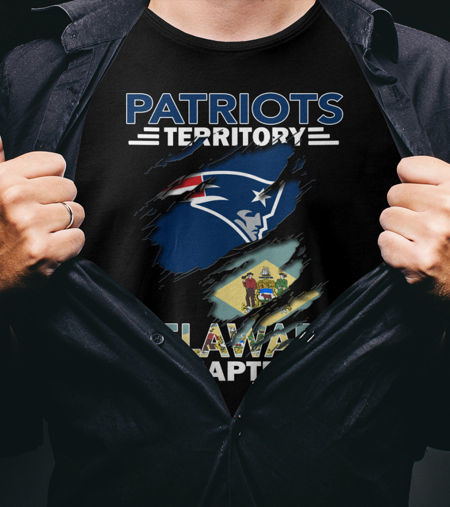 Patriots Territory Delaware Chapter New England Football Fan Flag Edition T-Shirt