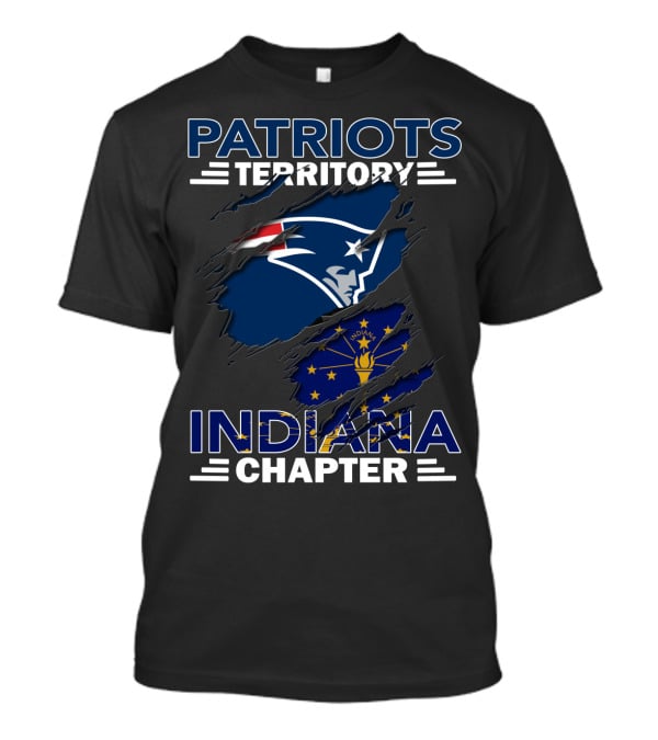 Patriots Territory Indiana Chapter New England Patriots Fan Club T-Shirt