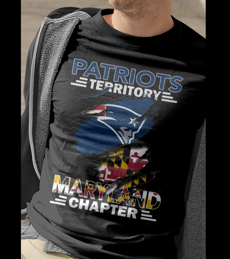 Patriots Territory Maryland Chapter Logo With State Flag Colors T-Shirt