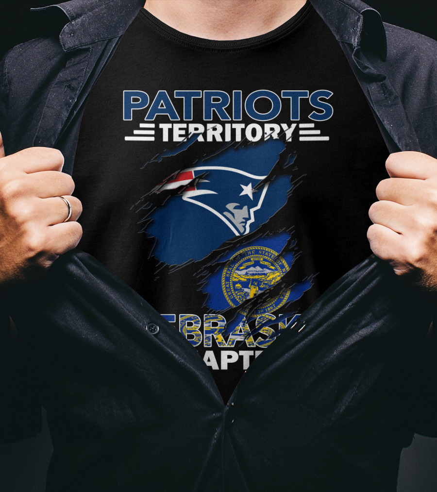 Patriots Territory Nebraska Chapter Logo With State Seal And Iconic Emblem T-Shirt