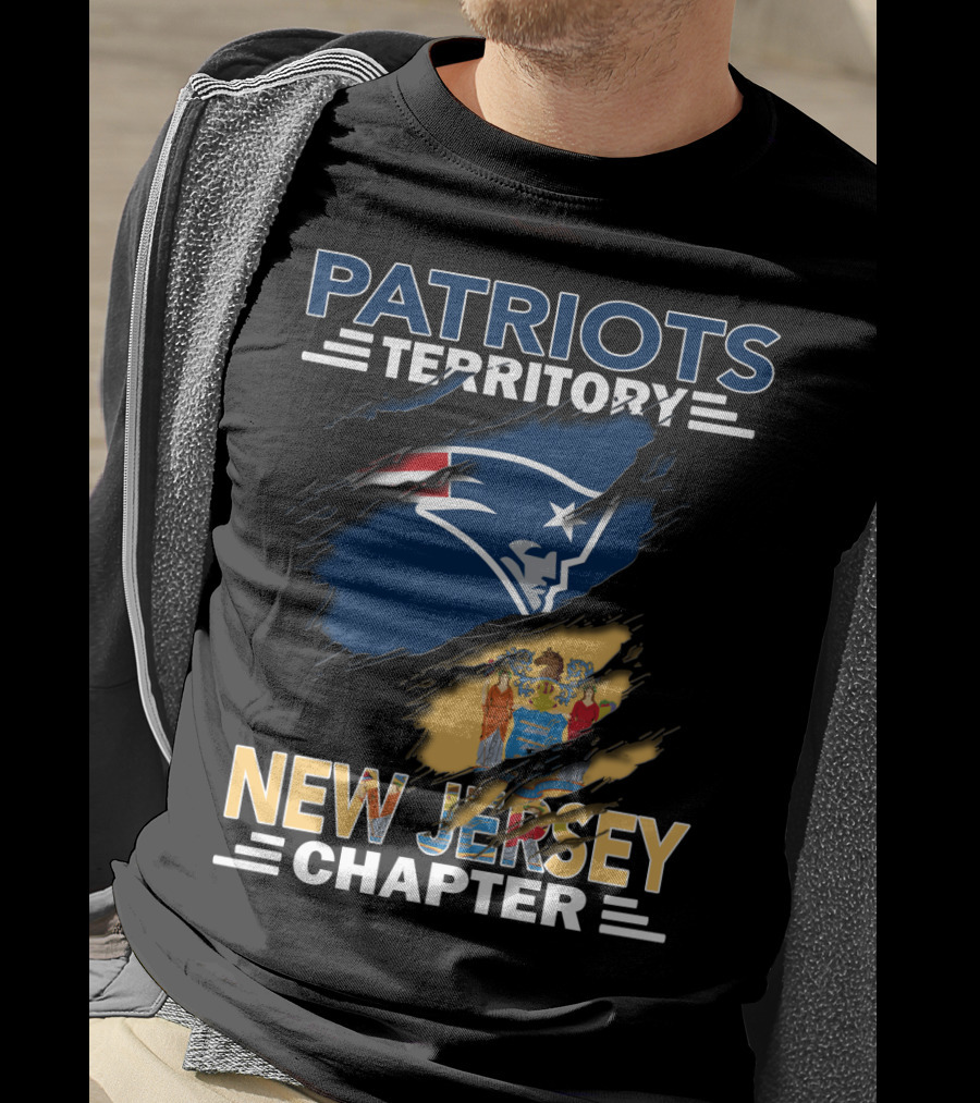 Patriots Territory New Jersey Chapter NFL Team Local Supporters T-Shirt