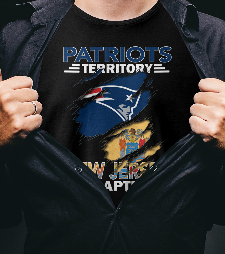 Patriots Territory New Jersey Chapter NFL Team Local Supporters T-Shirt