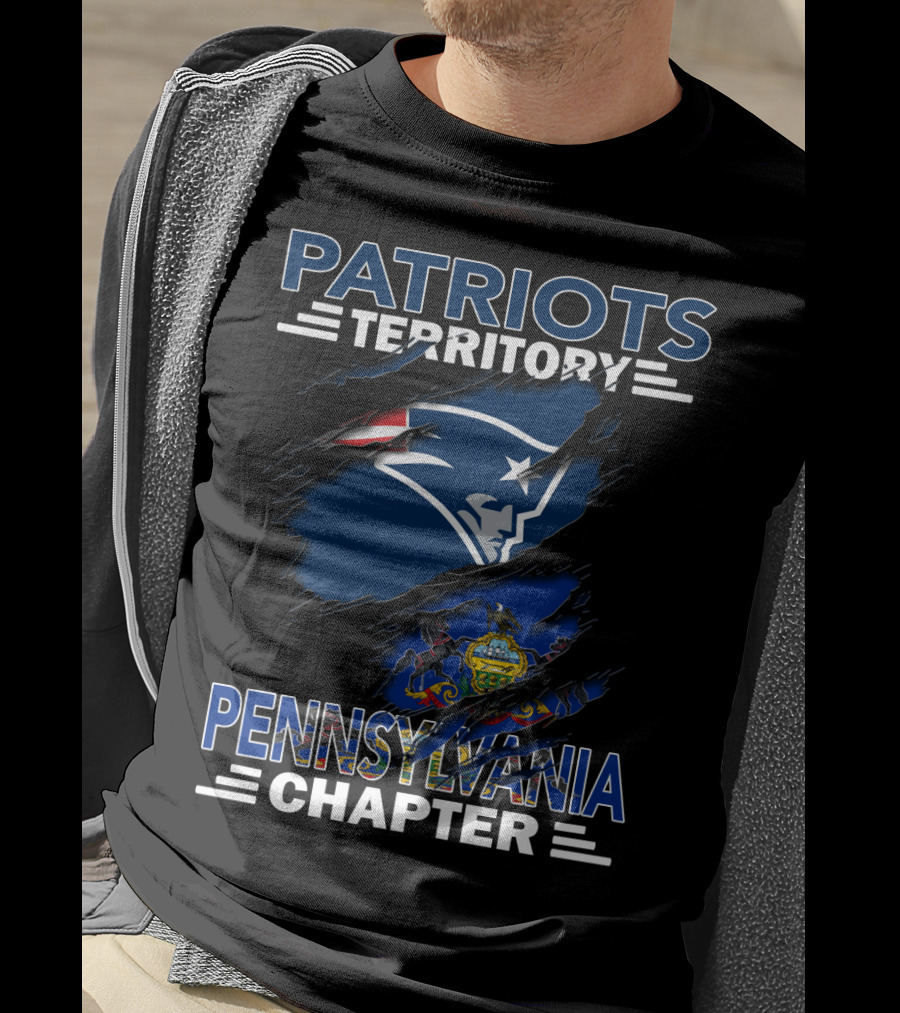 Patriots Territory Pennsylvania Chapter New England Patriots Fan Club Symbolic T-Shirt