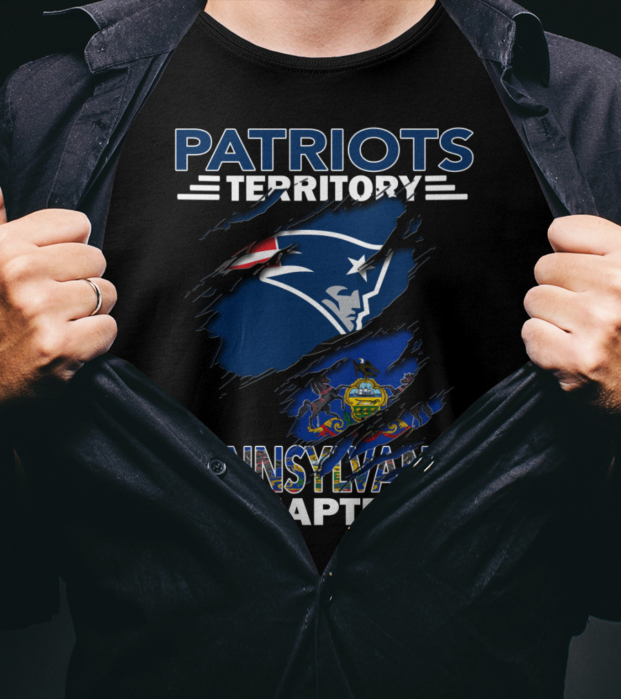 Patriots Territory Pennsylvania Chapter New England Patriots Fan Club Symbolic T-Shirt