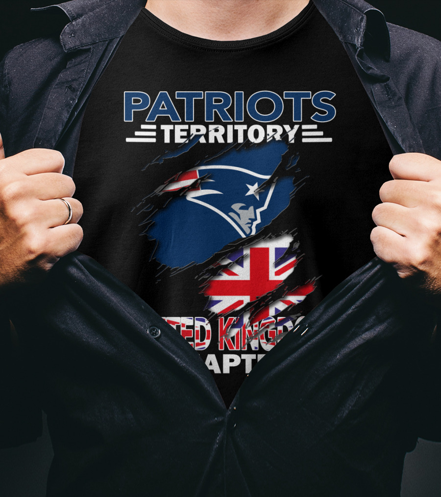 Patriots Territory United Kingdom Chapter Patriots Logo Union Jack T-Shirt