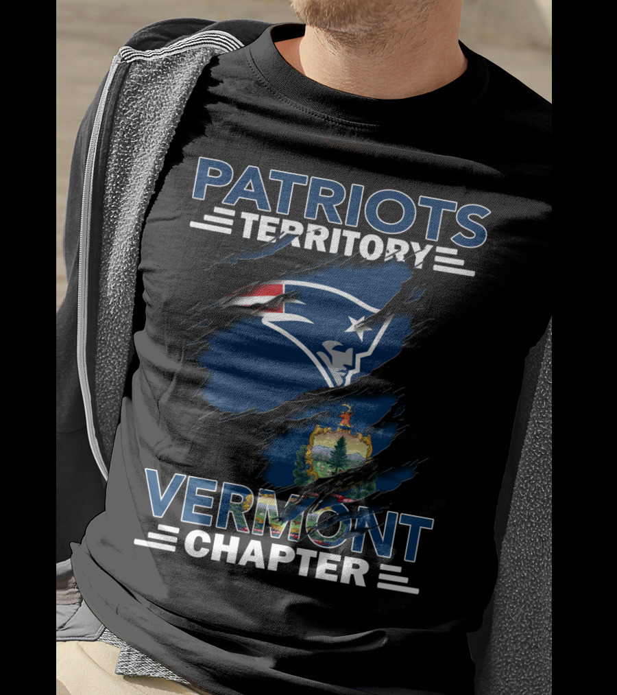 Patriots Territory Vermont Chapter New England Football Fan Community T-Shirt