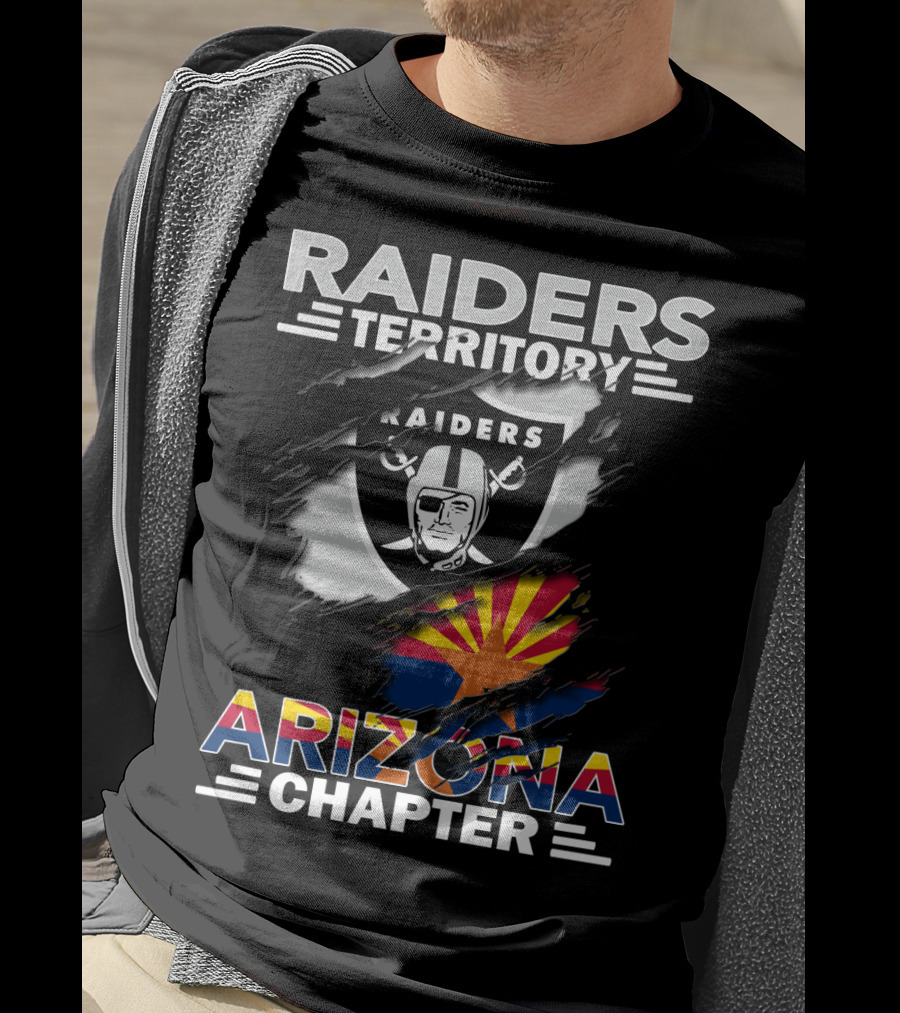 Raiders Territory Arizona Chapter Shield State Flag T-Shirt