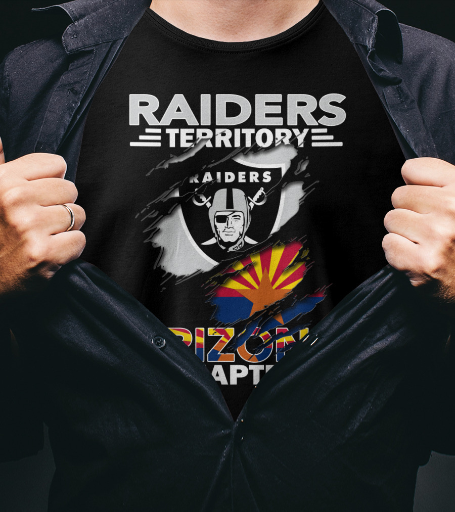 Raiders Territory Arizona Chapter Shield State Flag T-Shirt