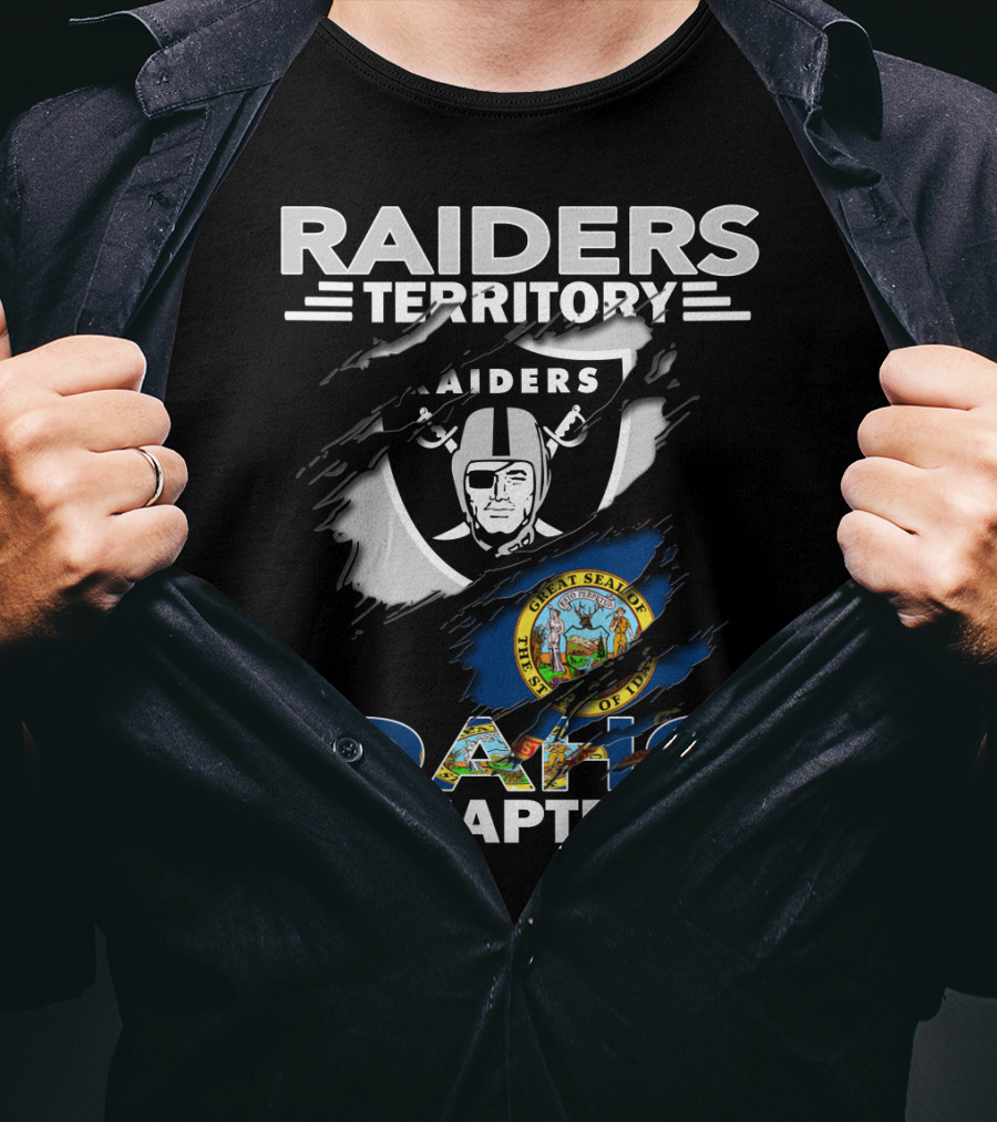 Raiders Territory Idaho Chapter Great Seal Of Idaho And Raiders T-Shirt
